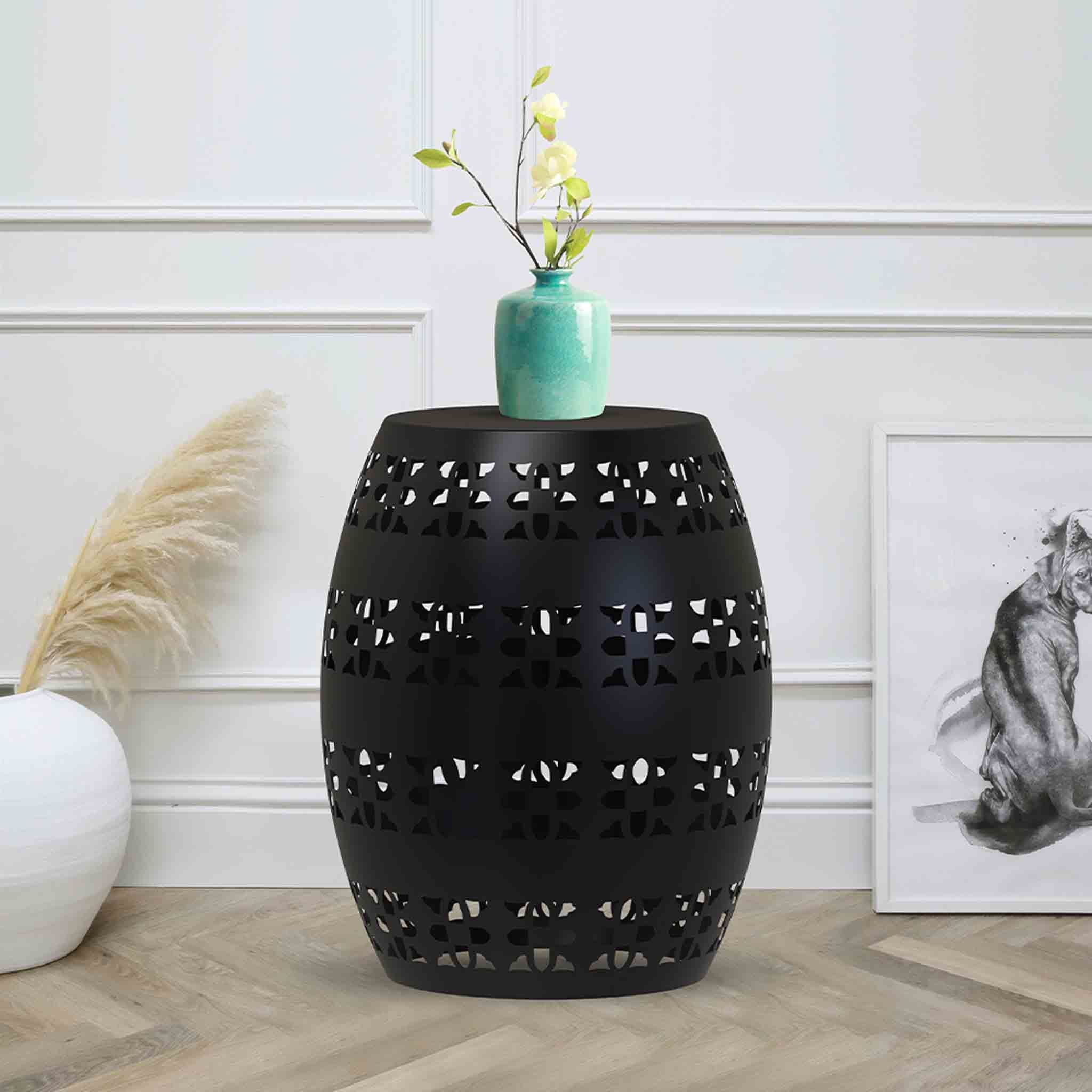 Iron Side Table (Round) For Indoor-Outdoor, Home & Office