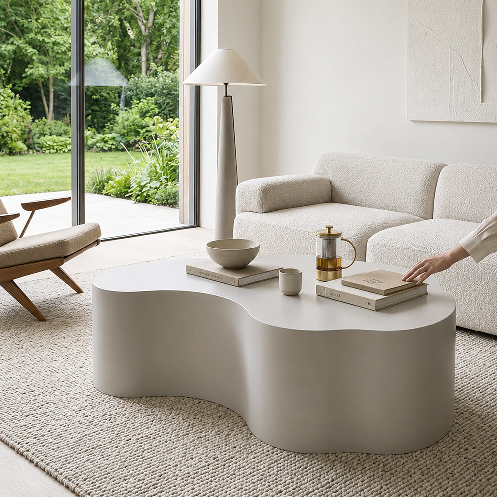 Echo Metal Coffee Table - White