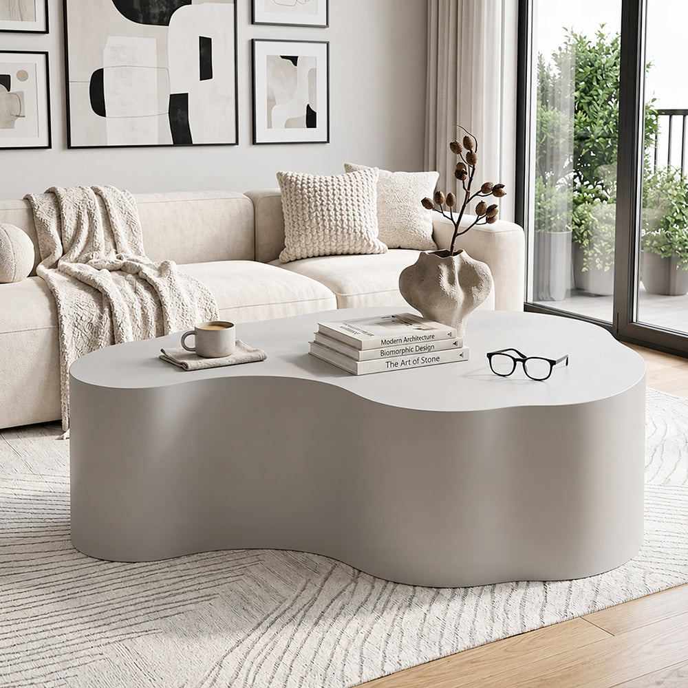 Echo Metal Coffee Table - White