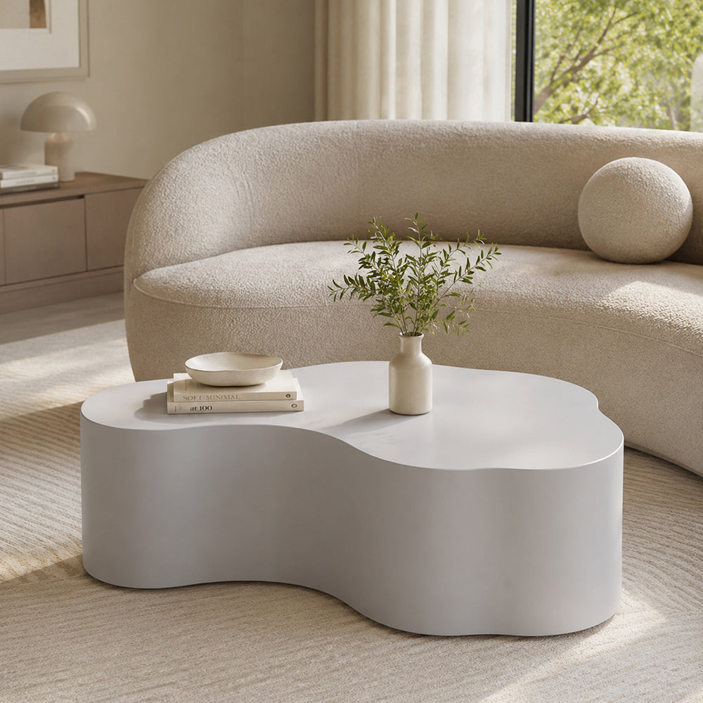 Echo Metal Coffee Table - White