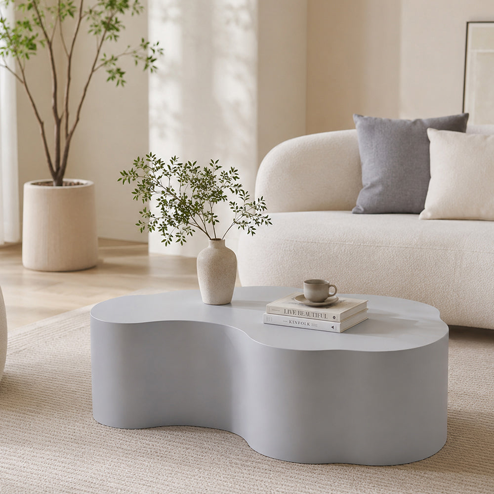 Echo Metal Coffee Table - White