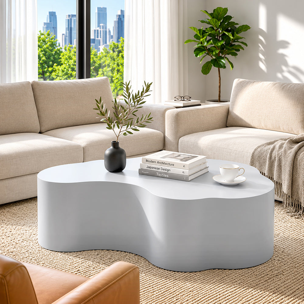 Echo Metal Coffee Table - White