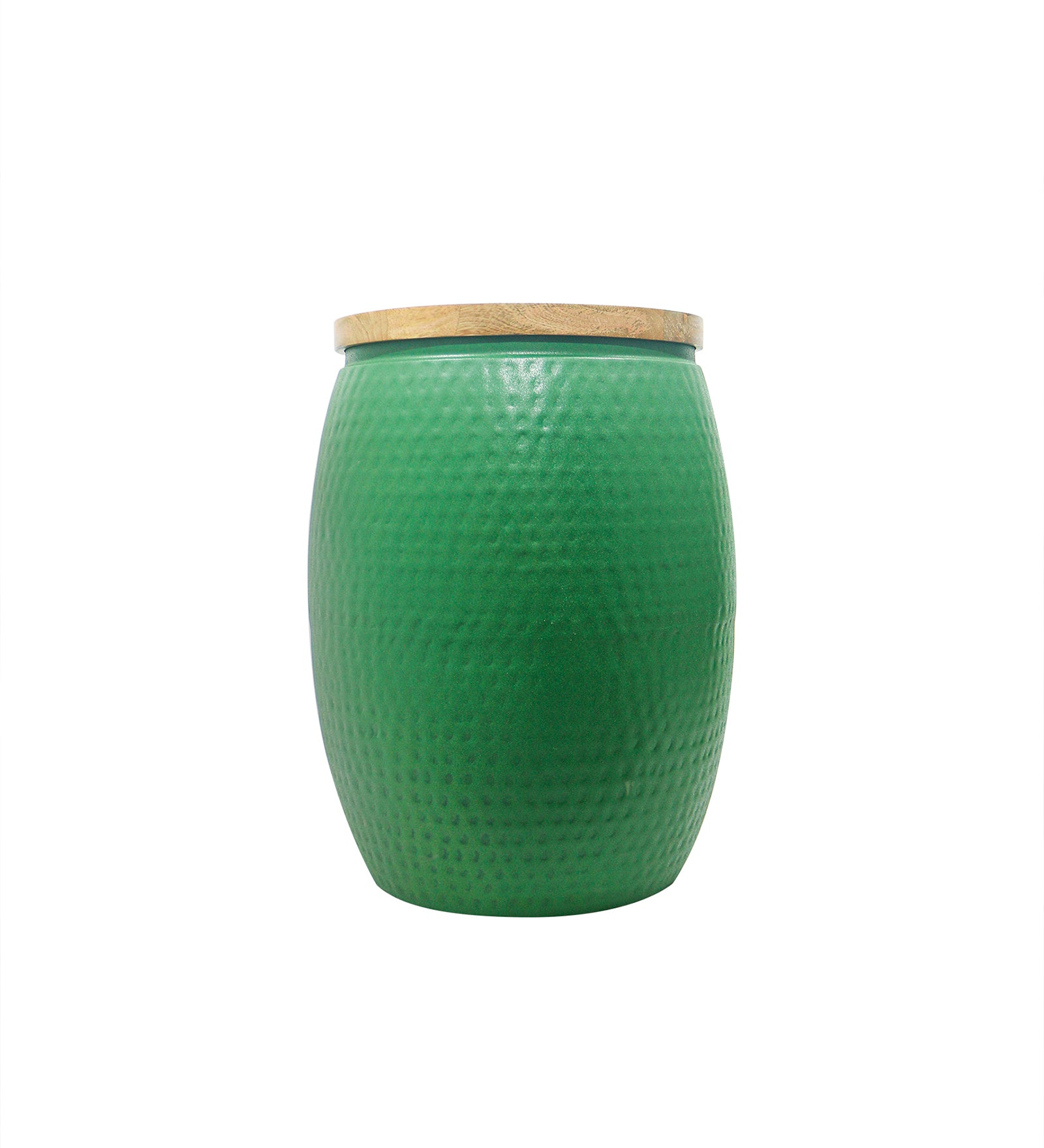 Metal Hammered Round Side Table For Indoor, Outdoor, Home And Office, Gold