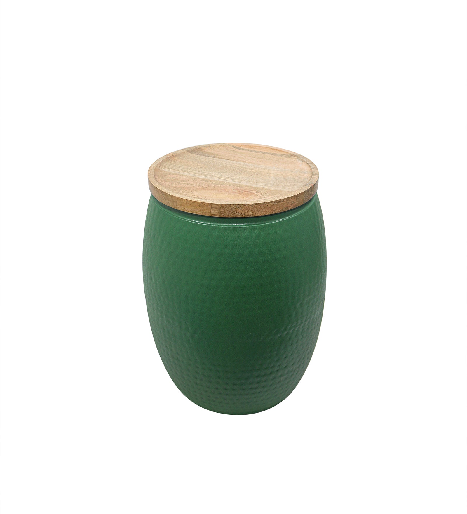 Metal Hammered Round Side Table For Indoor, Outdoor, Home And Office, Gold