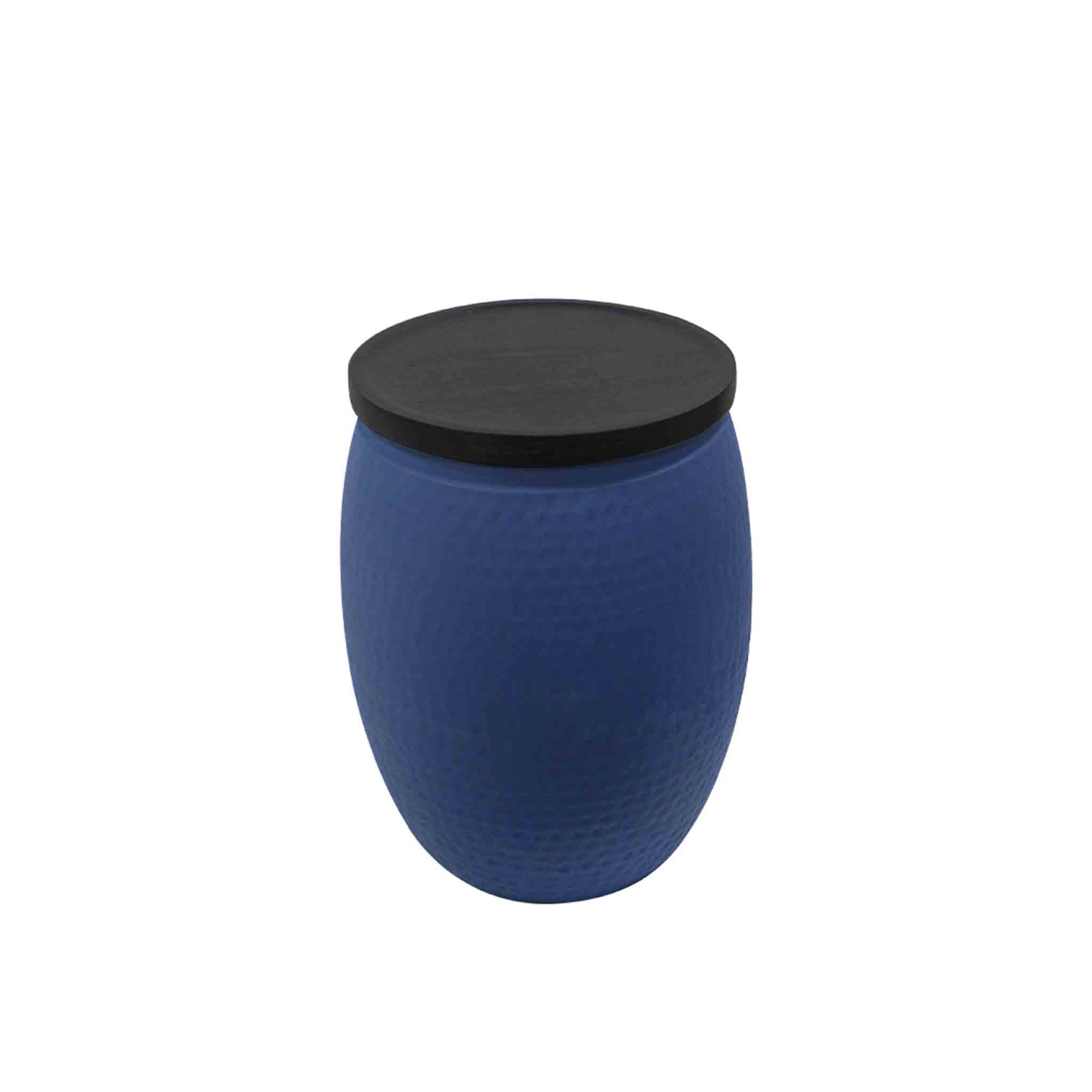 Iron Side Table (Round) With Wooden Top For Indoor-Outdoor, Home & Office