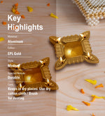 Pack Of 2 Aluminium Diyas For Pooja And Gift