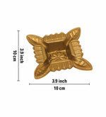 Pack Of 2 Aluminium Diyas For Pooja And Gift