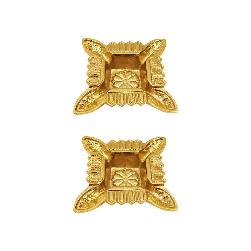 Pack Of 2 Aluminium Diyas For Pooja And Gift