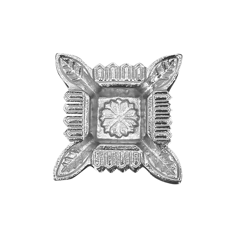 Aluminium Diya With Plate For Pooja And Gift