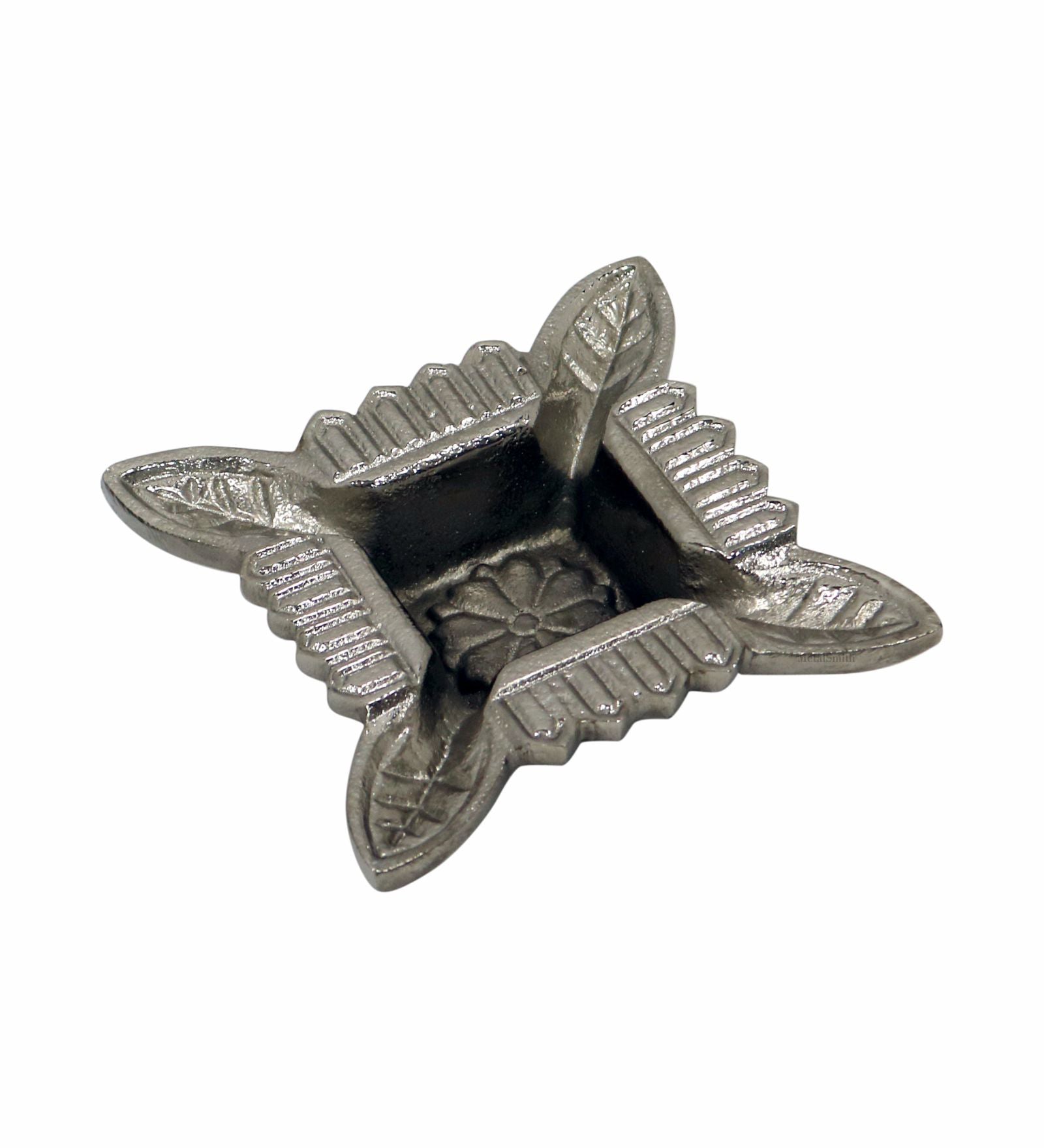 Aluminium Diya With Plate For Pooja And Gift