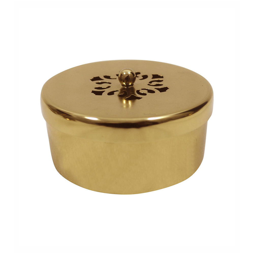 Aluminium Diya With Kumkum Box And Plate For Pooja And Gift