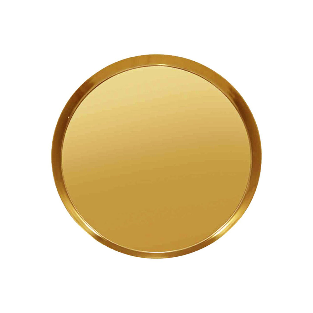Metal Diya With Plate - Gold