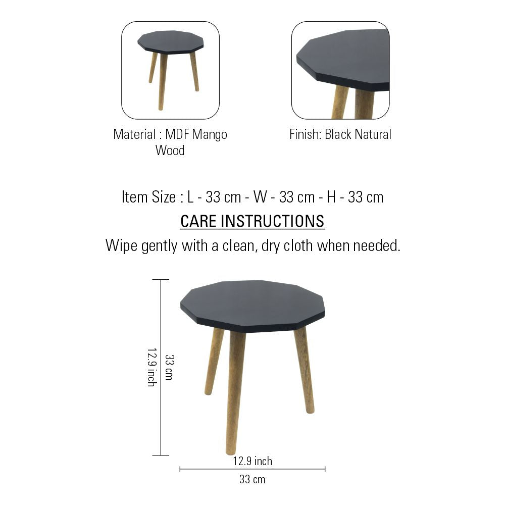Wooden Side Stool For Indoor, Outdoor, Home, Living Room And Office