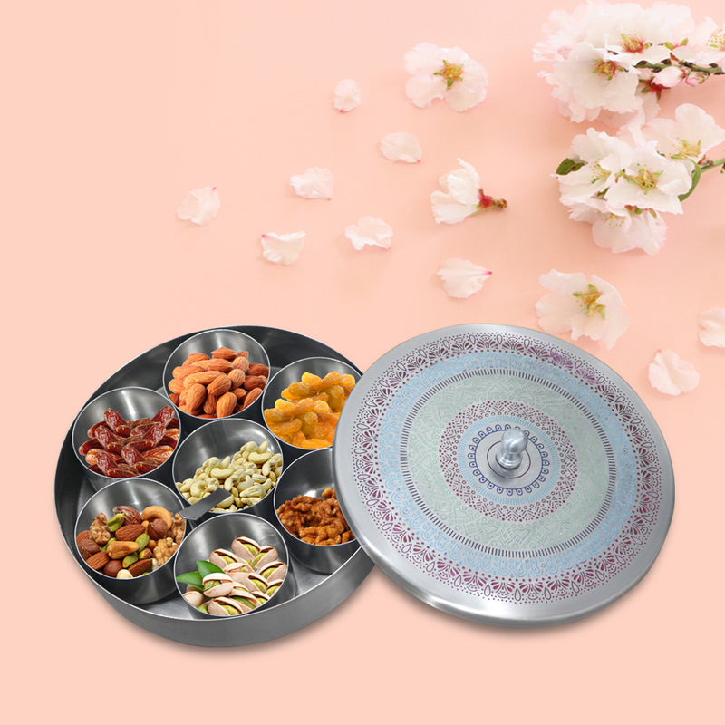 Metal Spice Box/ Masala Box with Lid