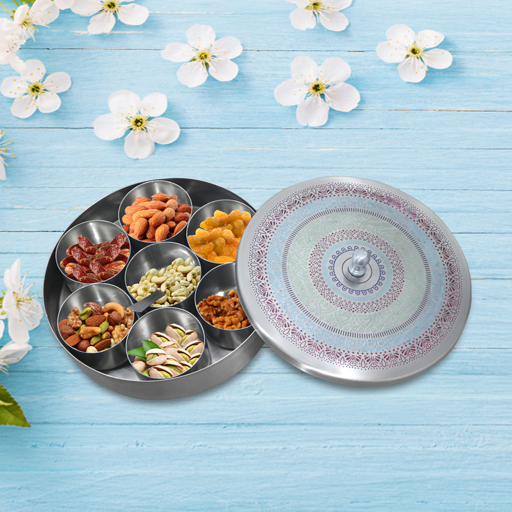 Metal Spice Box/ Masala Box with Lid
