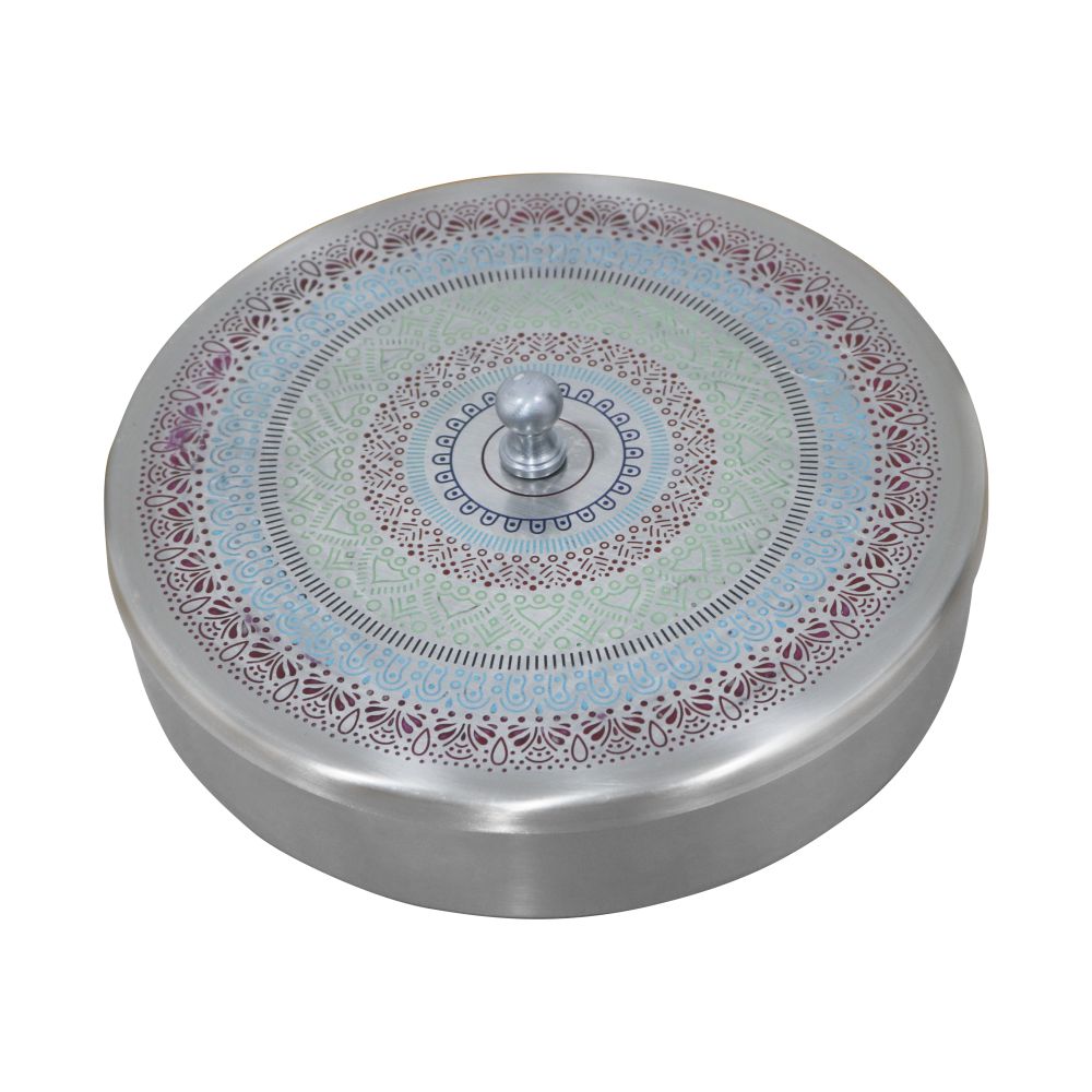 Metal Spice Box/ Masala Box with Lid