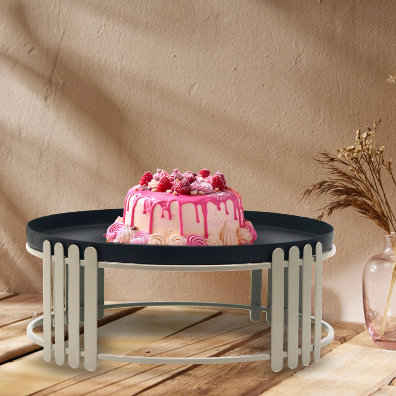 Metal Cake Stand - Beige