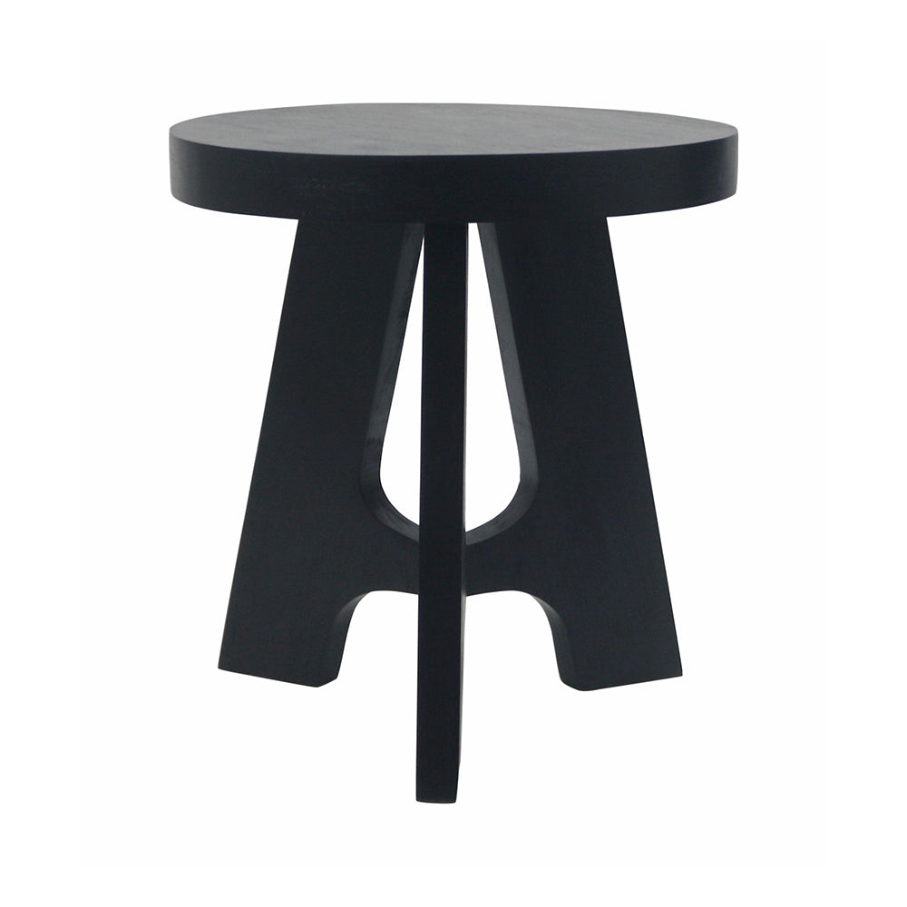 Denzo Wooden Stool - Black