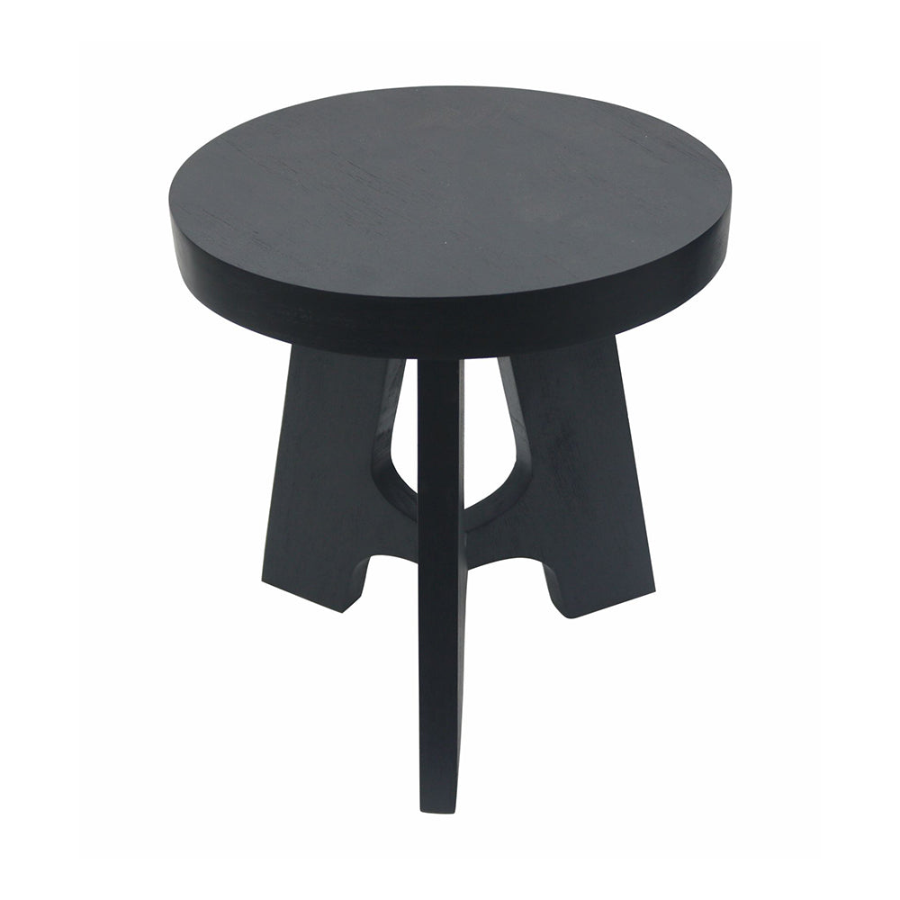 Denzo Wooden Stool - Black