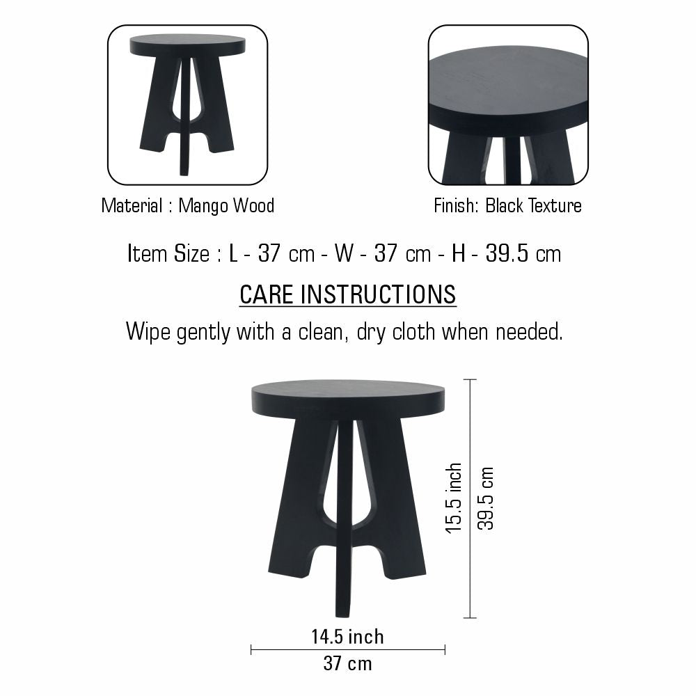 Wooden Seating Stool For Indoor, Outdoor, Home, Living Room And Office