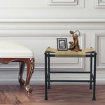 Iron Stool Hand Knitted with Jute