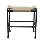 Iron Stool Hand Knitted with Jute