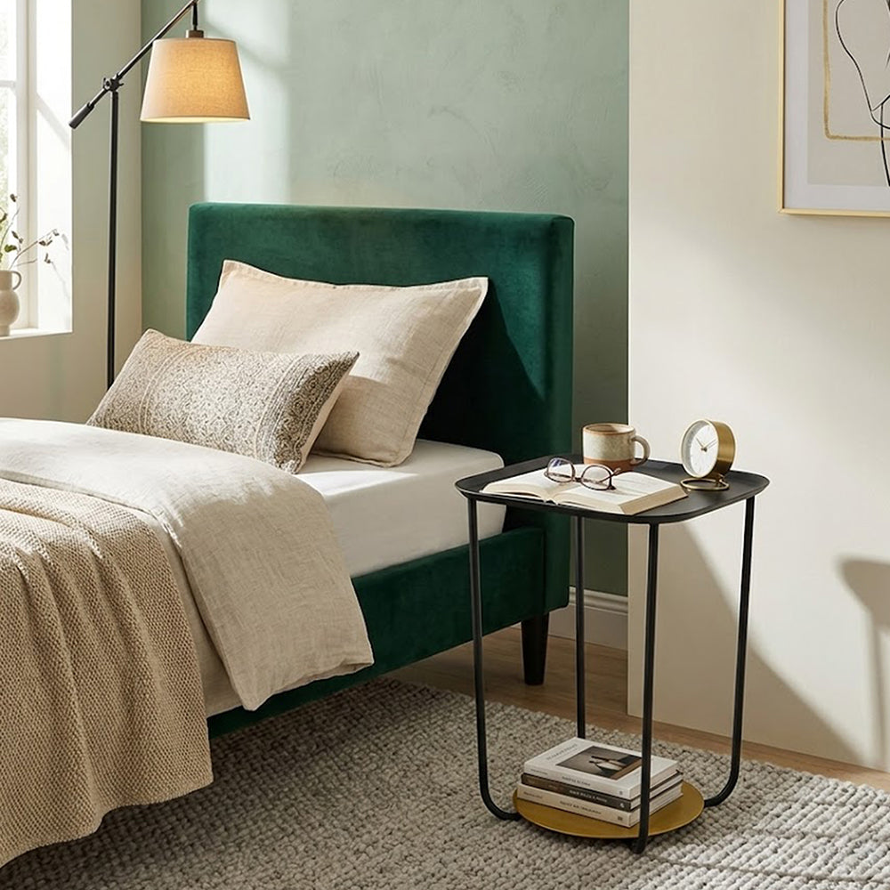Alvik Metal Side Table - Black