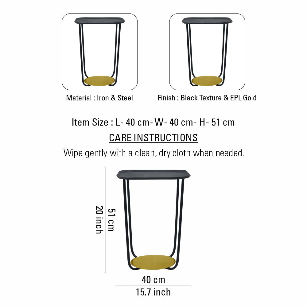 Metal Designer Side Table For Indoor, Outdoor, Home & Office