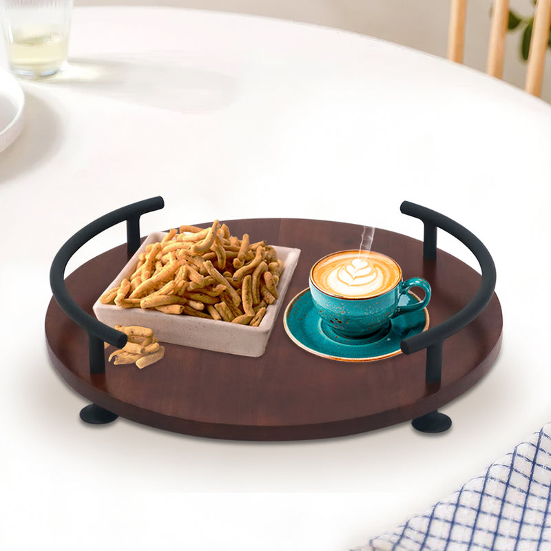Kion Wooden Serving Tray - Black