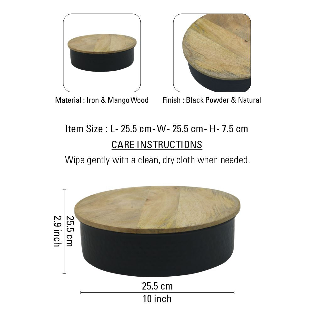 Wooden Utility Box with Lid