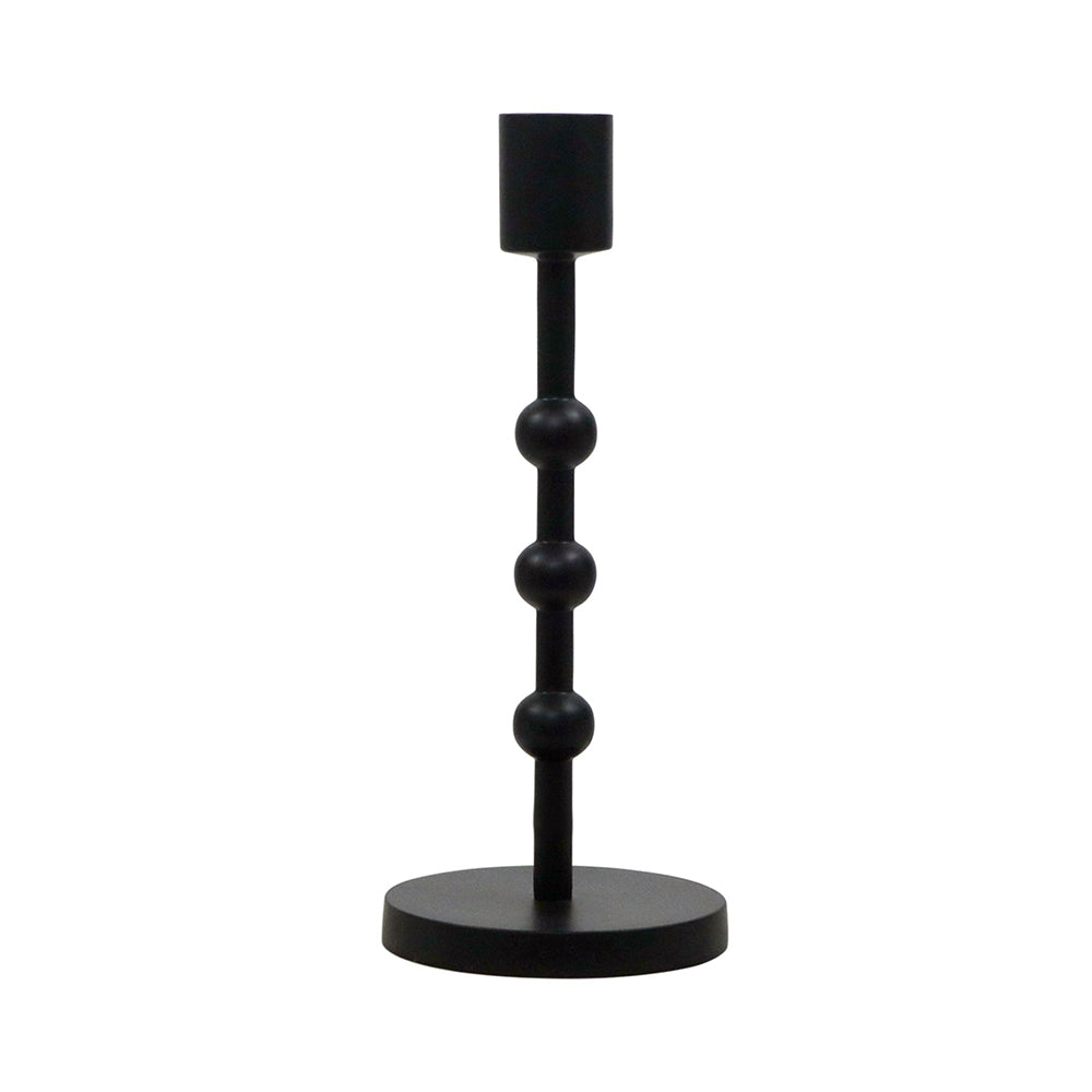Metal Candle Holder - Black