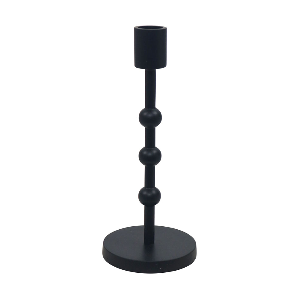 Metal Candle Holder - Black