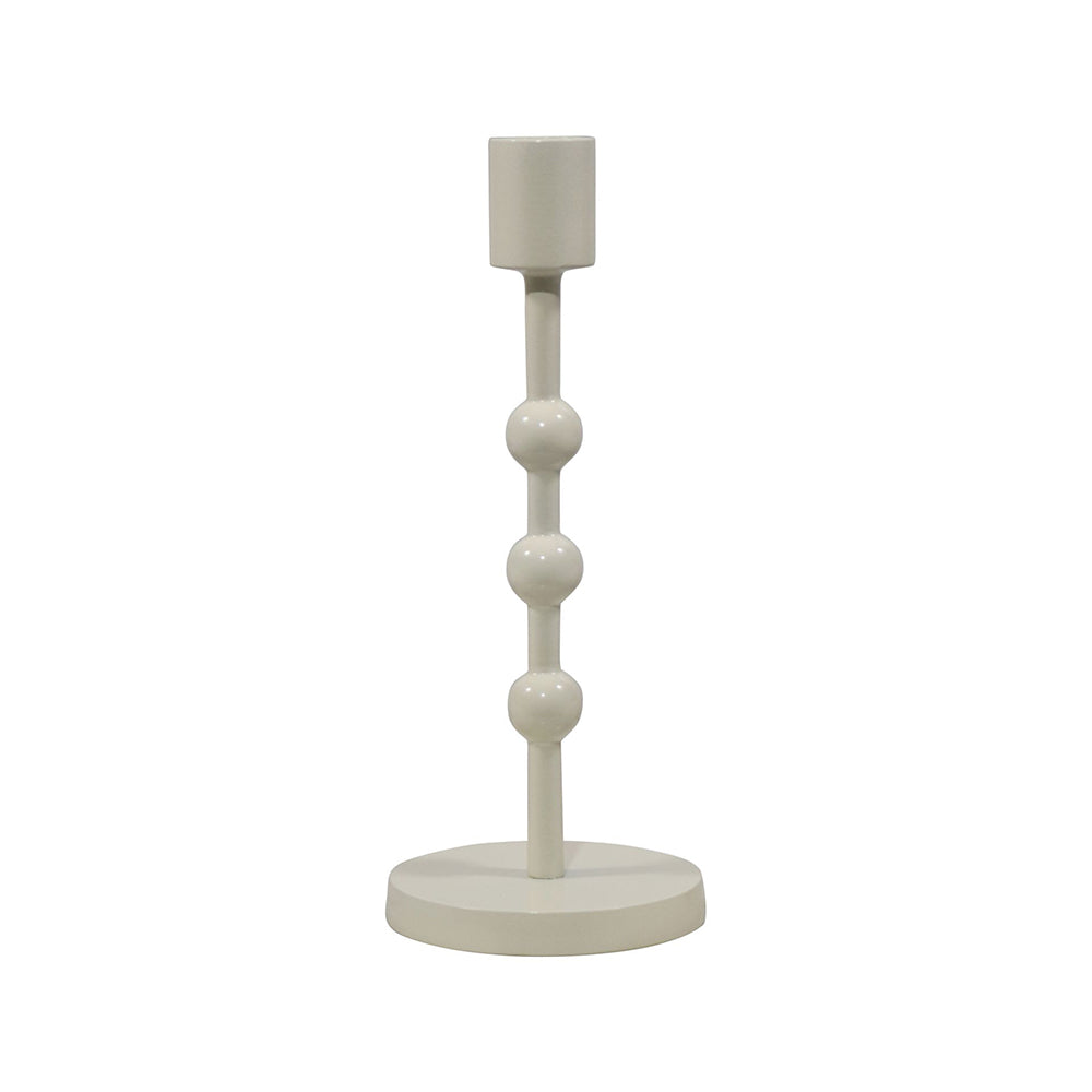 Metal Candle Holder - Ivory