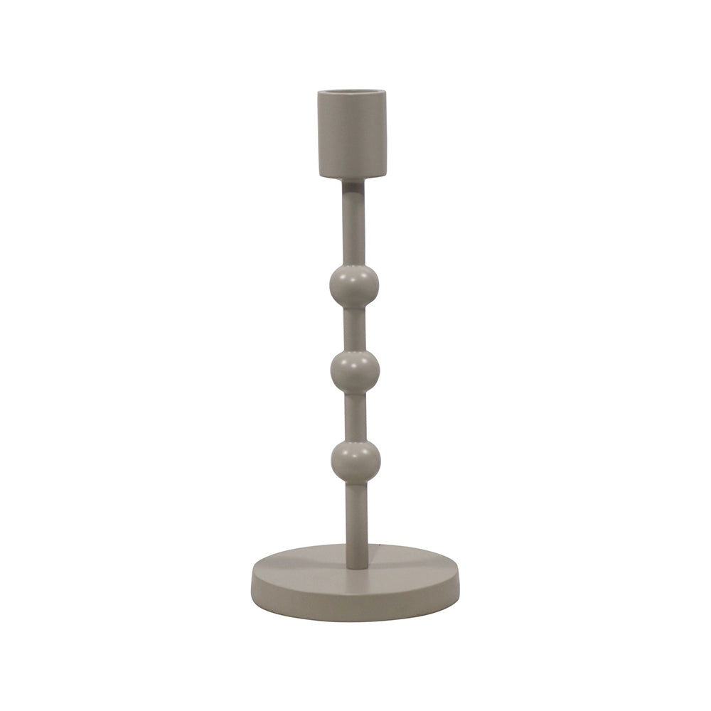 Metal Candle Holder - Grey