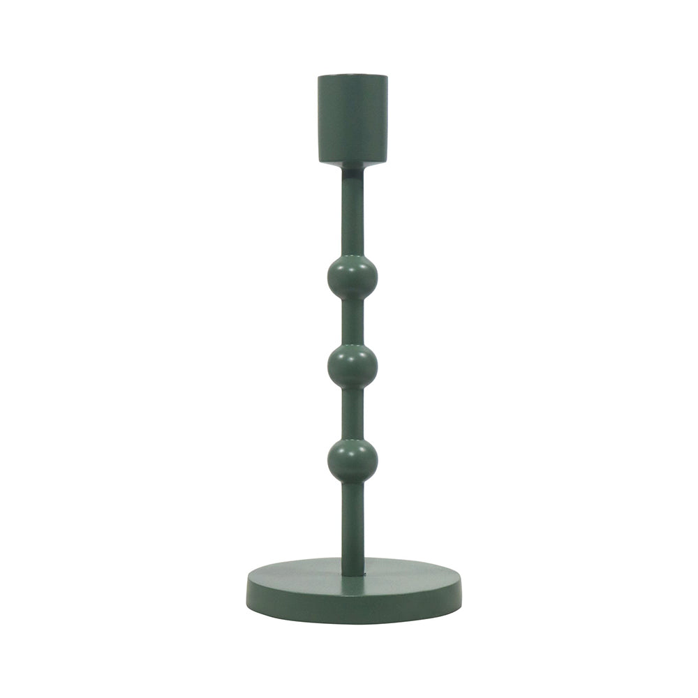 Metal Candle Holder - Green