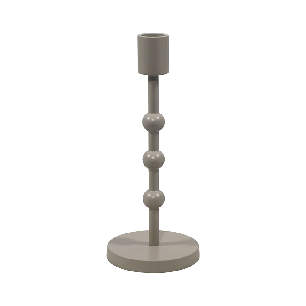 Metal Candle Holder - Grey