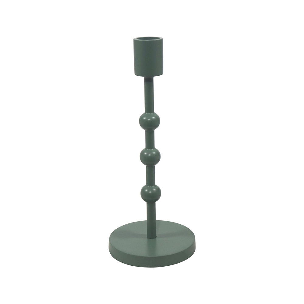 Metal Candle Holder - Green