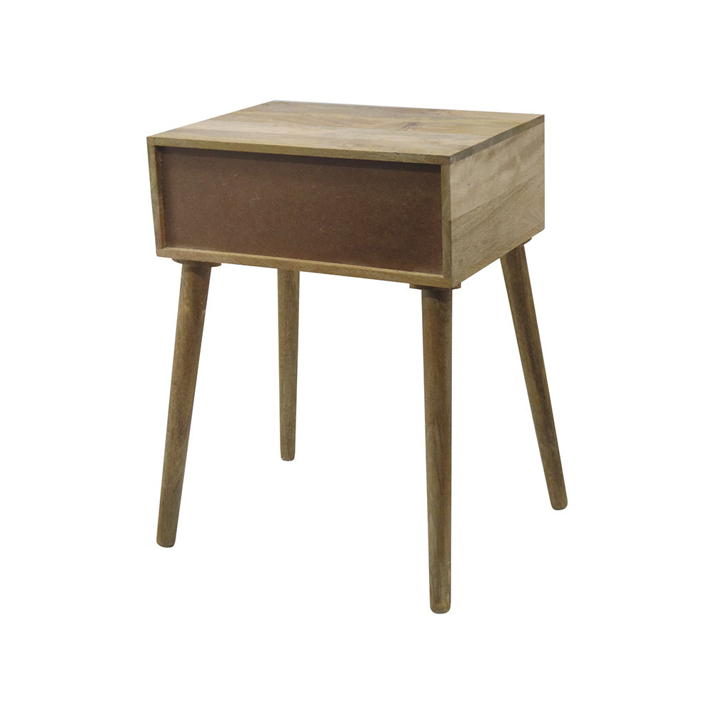 Alva Wooden Night Stand - Natural