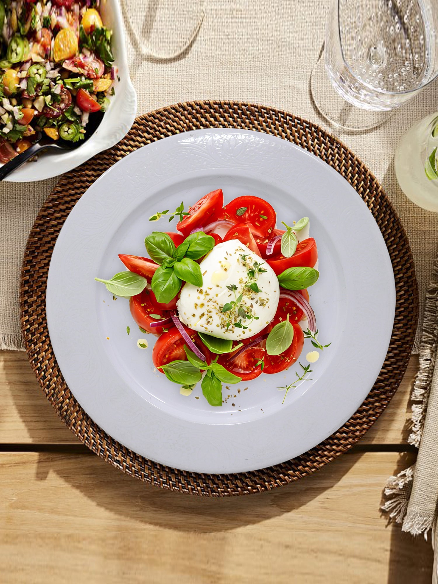 Metalsmith 13 Inch Round Decorative Serving Plate For Formal Occasions, Parties And Wedding Charger Plate (Pack of 4)