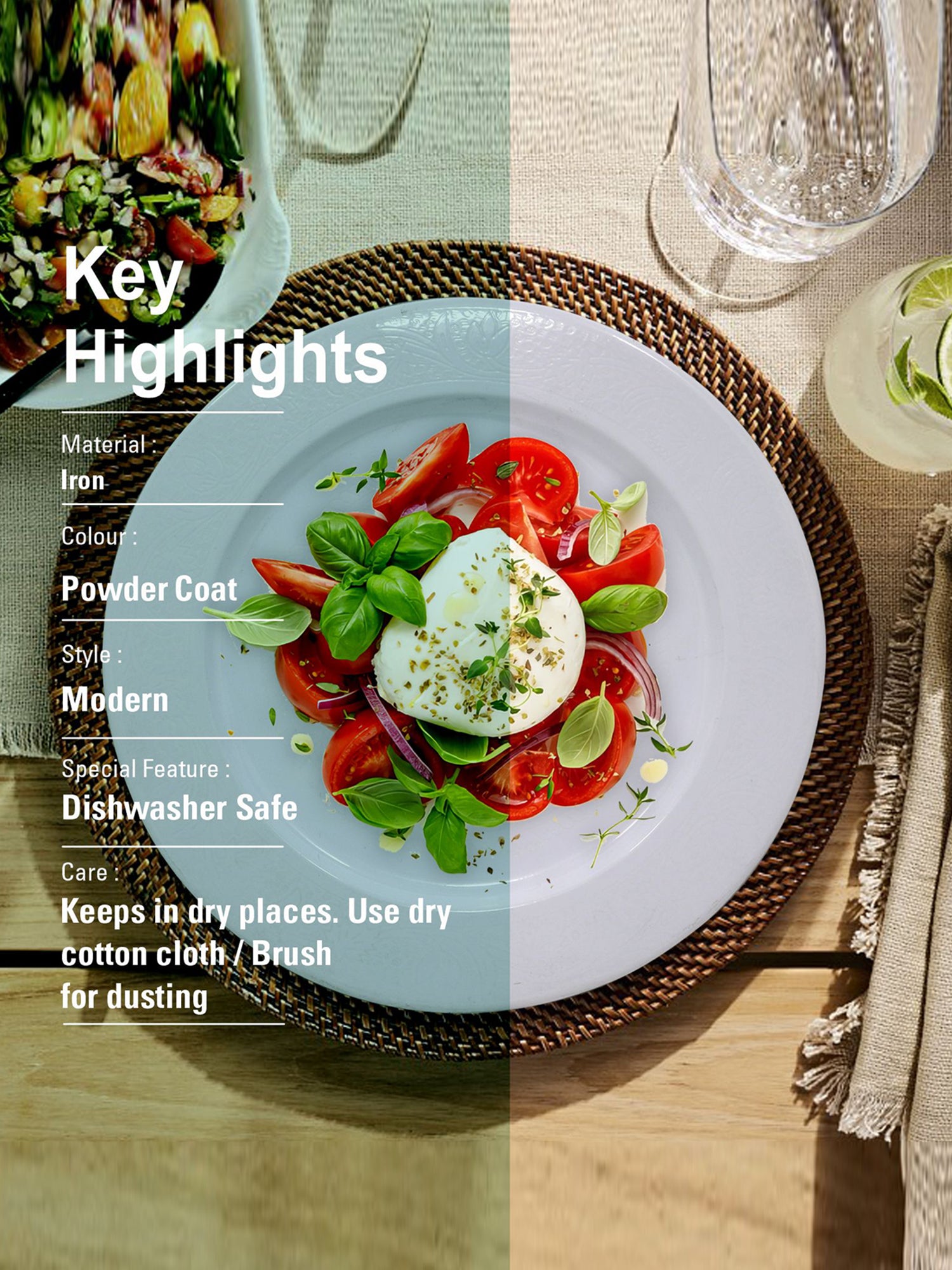 Metalsmith 13 Inch Round Decorative Serving Plate For Formal Occasions, Parties And Wedding Charger Plate (Pack of 4)