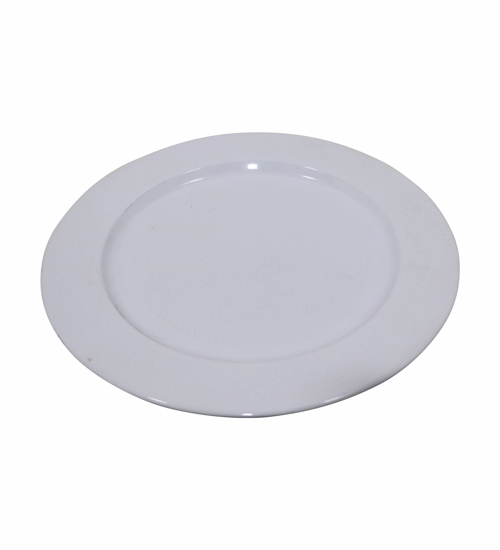 Metal Charger Plate, Set Of 4 - White