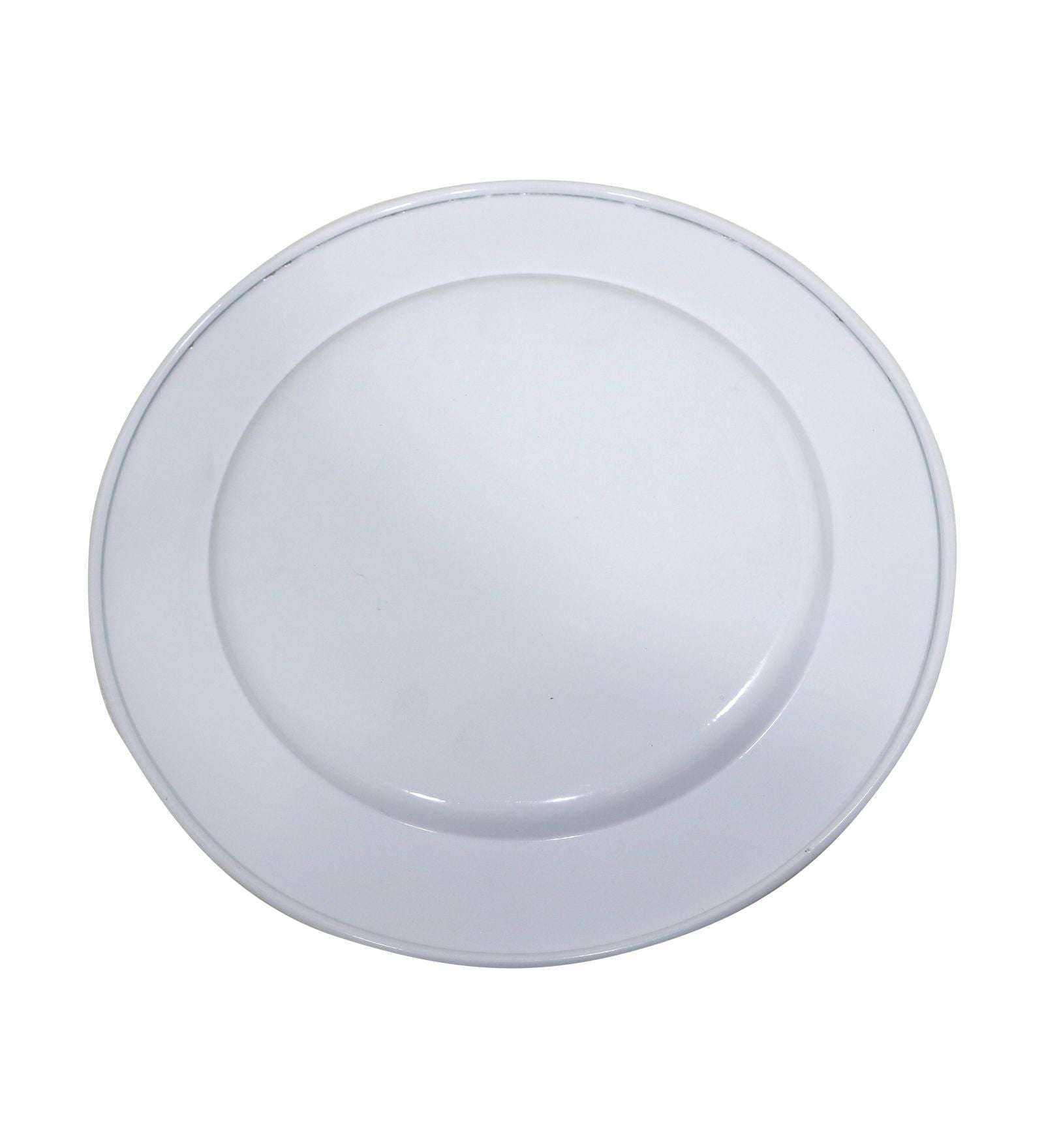 Metal Charger Plate, Set Of 4 - White