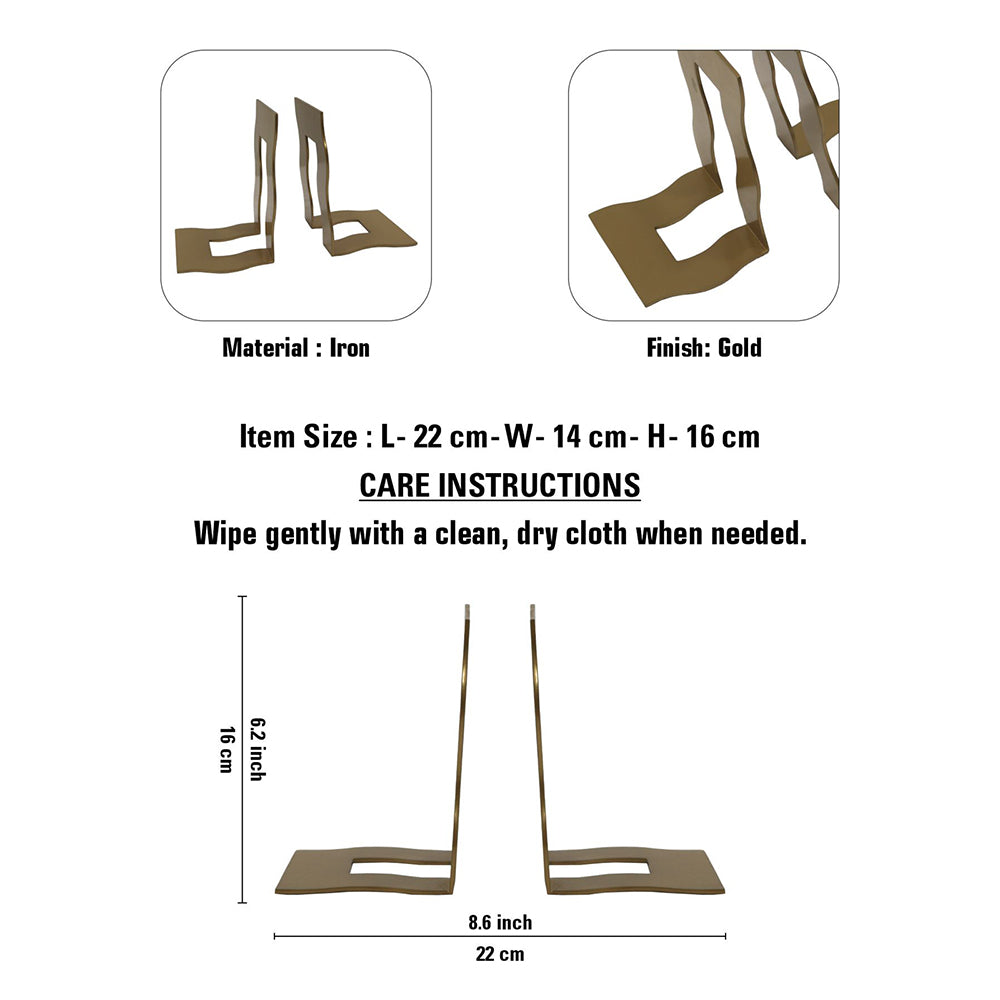 Iron Book End Set of 2