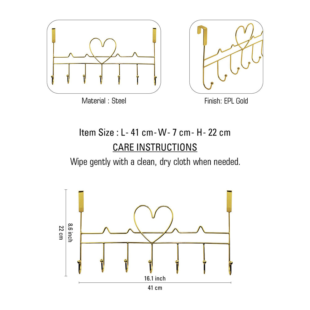 Steel Door Hanger with Gold Finish