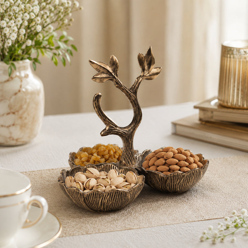 Sylva Metal Condiment Bowl - Brass Antique