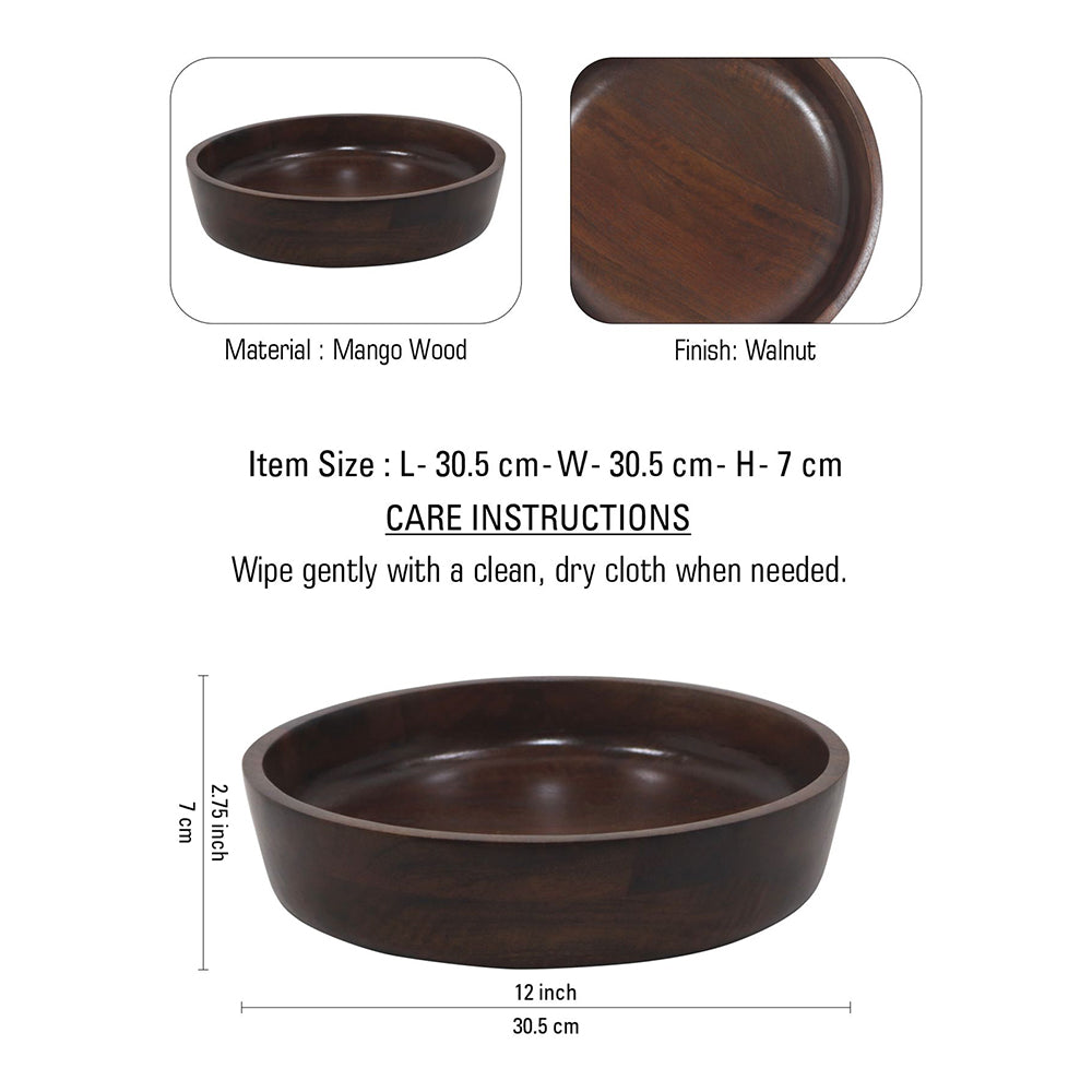Wooden Serving Bowl For Home & Office Décor