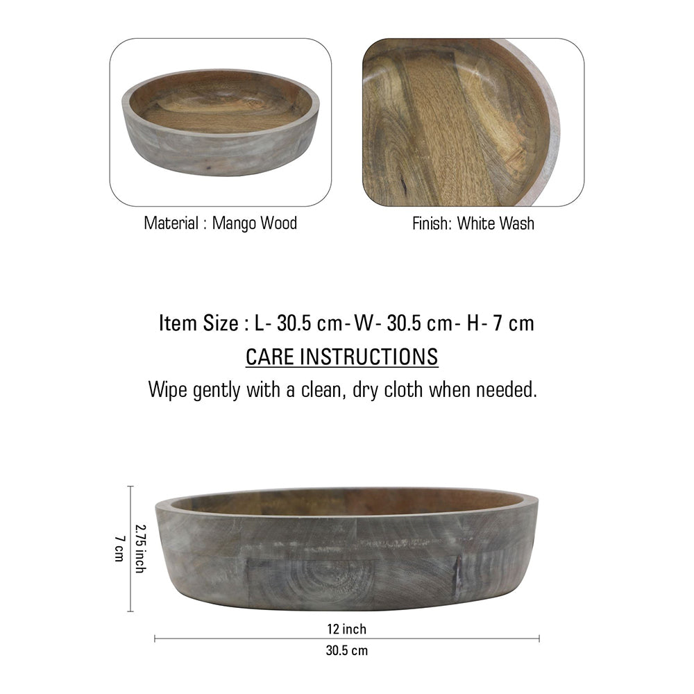 Wooden Serving Bowl For Home & Office Décor