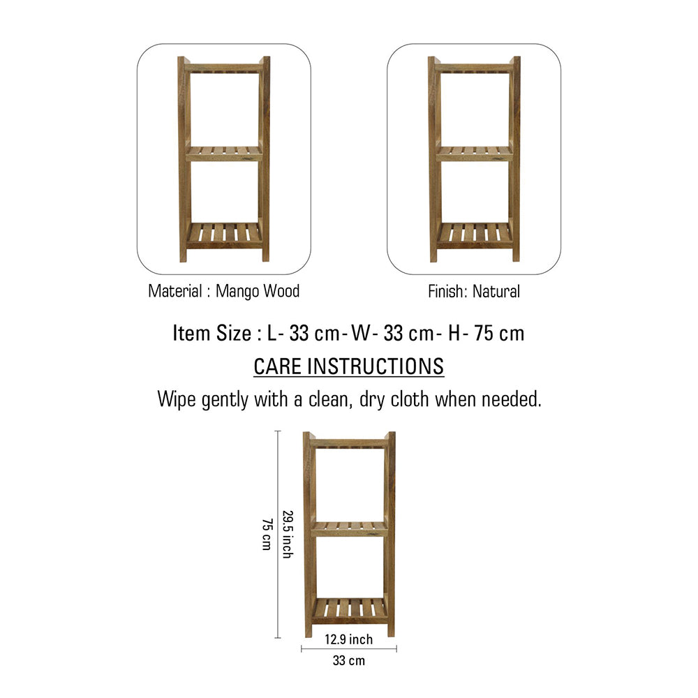 Wooden storage kitchen rack