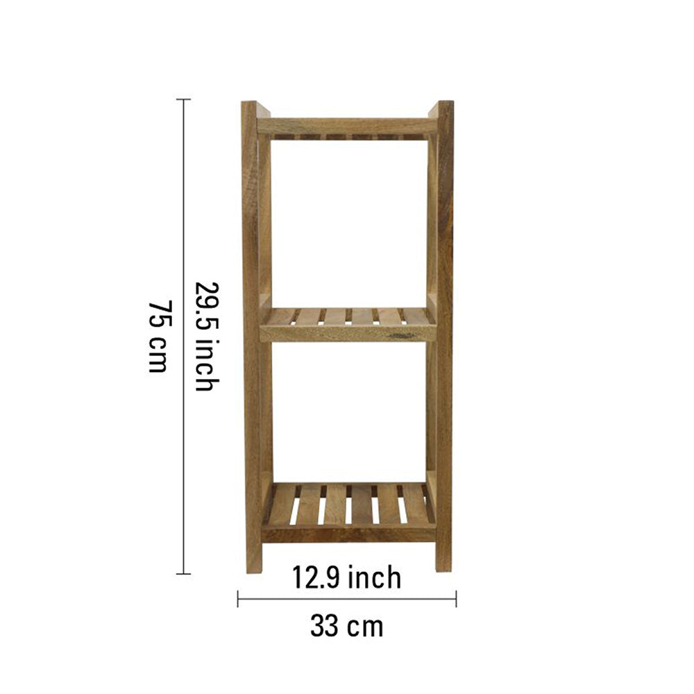 Wooden Storage Rack, Small - Natural