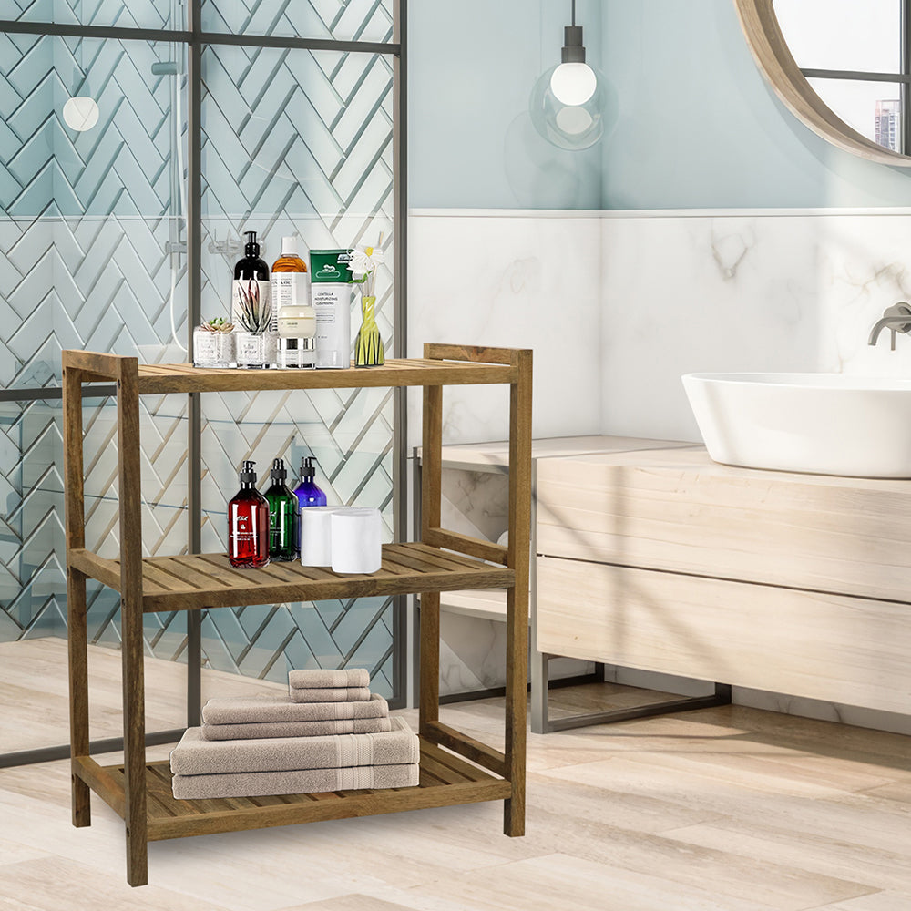 Wooden storage kitchen rack